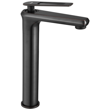 Bateria Umywalkowa Blade Czarna Postarzana Wysoka