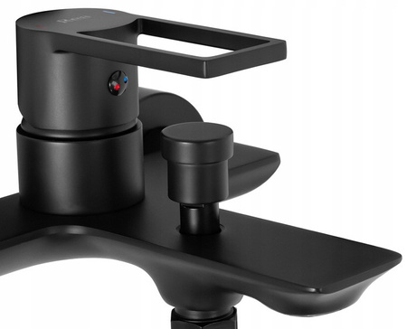 Bateria Wannowa Ścienna Flip Czarna