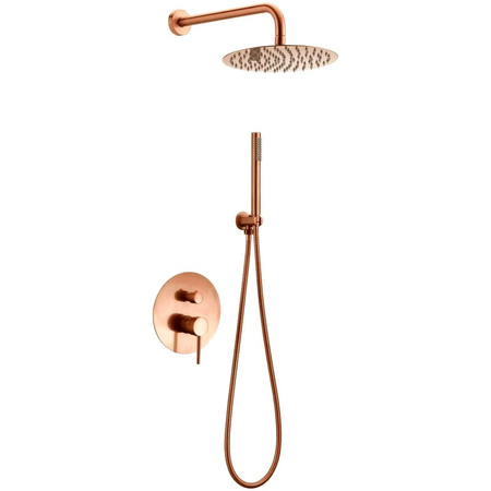 Zestaw Natryskowy Podtynkowy Lungo Rose-Gold
