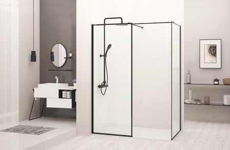 Kabina Prysznicowa BLER Czarna Walk-In