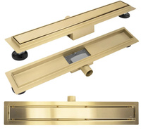 Odpływ Neox Złoty Szczotkowany