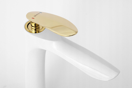Bateria Umywalkowa Orbit White Gold Wysoka