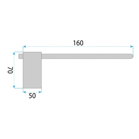 Uchwyt Na Papier 5809 Tomi Brush Copper