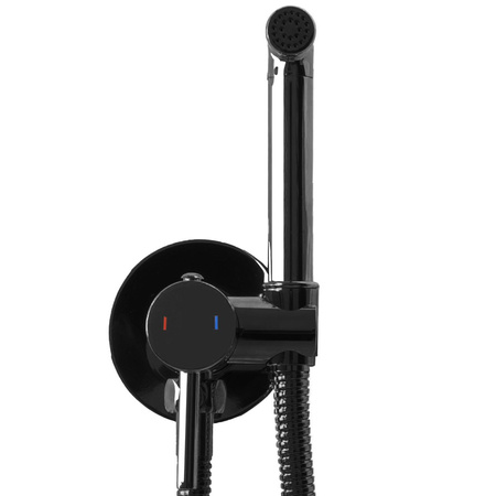 Bateria Bidetowa Lungo Loop Czarna Metaliczna