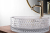 Umywalka Nablatowa Szklana Cristal 35 Transparent