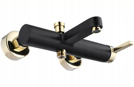 Bateria Wannowa Ścienna Polo Czarna Złota