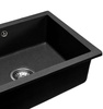 Zlewozmywak Kuchenny Granitowy NELS Black Zestaw