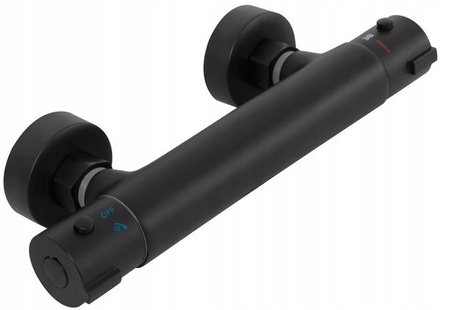 Zestaw Natryskowy Mike Black z Termostatem Czarny