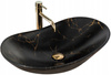 Umywalka Nablatowa Royal Marble Black Mat