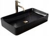 Umywalka Nablatowa Denis Black Stone Mat