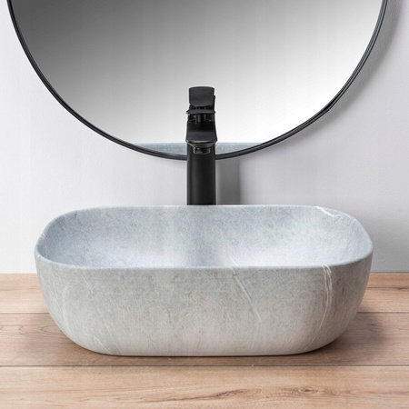 Umywalka Nablatowa Livia Grey Mat