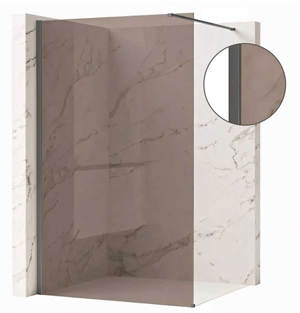 Ścianka Prysznicowa Flexi Brązowa Tytan