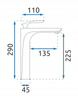 Bateria Umywalkowa Orbit White Gold Wysoka
