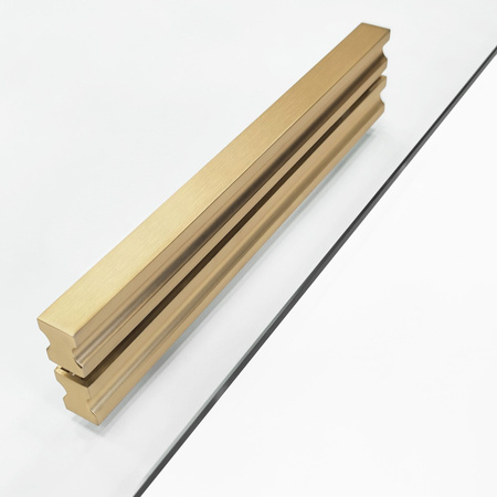 Kabina Montana Double Złoto Szczotkowane 90x90