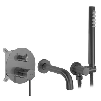 Bateria Wannowa Podtynkowa Lungo Tytan + Box