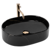Umywalka Nablatowa Nadia 50 Stone Black