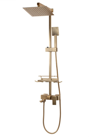 Zestaw Prysznicowy Natryskowy JACK Złoty Szczotkowany