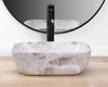 Umywalka Nablatowa Belinda Mini Stone Matt