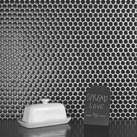 Mozaika Dekoracyjna Koła 133421A Czarna