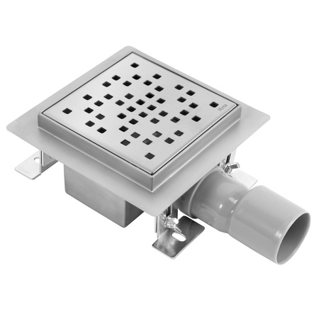 Odpływ Liniowy 12x12 Dots Nikiel Szczotkowany