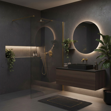 Ścianka Prysznicowa Flexi Złoto Szczotkowane