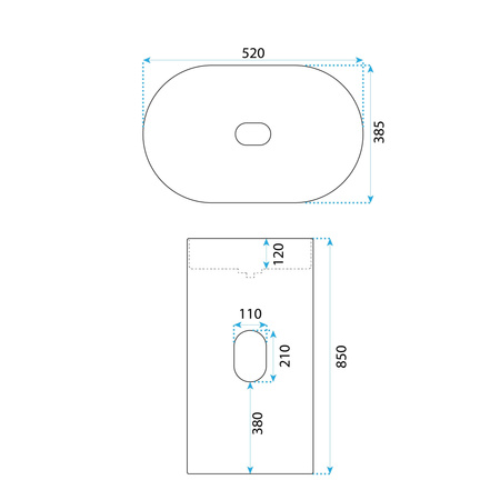Umywalka Wolnostojąca Konglomeratowa Dolce