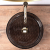 Umywalka Nablatowa Szklana Cristal 35 Black
