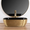Umywalka Nablatowa Ceramiczna Belinda Gold Brush