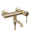 Bateria Wannowa Z Wylewką Clif Gold Brush Złota Szczotkowana