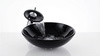 Umywalka Szklana Czarna Bowl 71008