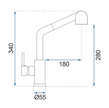 Bateria Kuchenna Troy Czarna