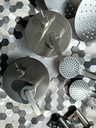 Zestaw Prysznicowy Podtynkowy Ontario Nikiel Szczotkowany + BOX