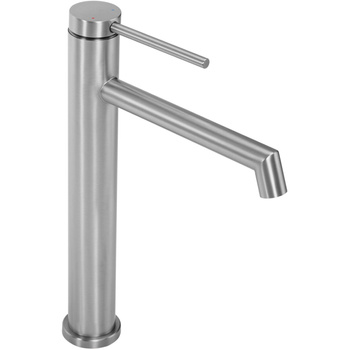 Bateria Umywalkowa Foss Nikiel Szczotkowany Inox Wysoka