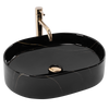 Umywalka Nablatowa Nadia 50 Stone Black