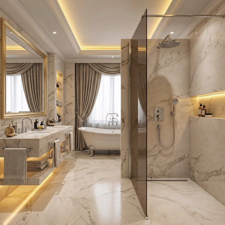 Ścianka Prysznicowa Flexi Brązowa Chrom