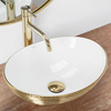 Umywalka Nablatowa Sofia Gold Brush