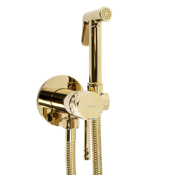 Bateria Bidetowa Podtynkowa Lungo Loop Diamond Złota