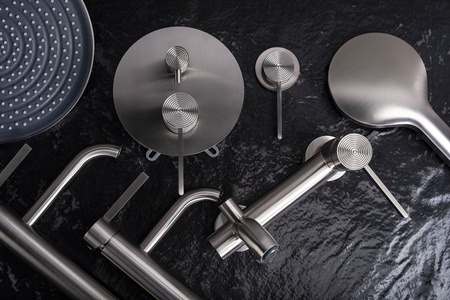 Bateria Umywalkowa Podtynkowa Foster Nikiel Szczotkowany + Box