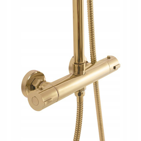 Zestaw Natryskowy Bliss Gold Złoty Termostat