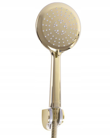 Bateria Prysznicowa Ścienna Bloom Czarna Złota