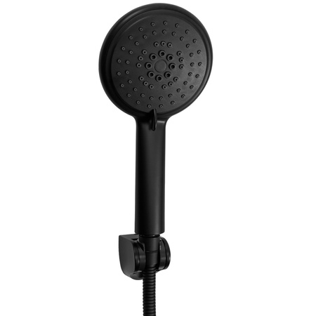 Bateria Prysznicowa Dart Czarna Słuchawka Wąż