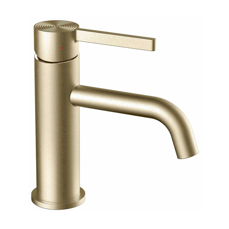 Bateria Umywalkowa Foster Złota Szczotkowana Niska