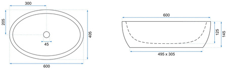 Umywalka Nablatowa Melania