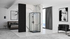 Czarna Kabina Prysznicowa Punto 90 x 90 Black