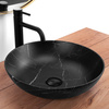 Umywalka Nablatowa Fibo Black Matt