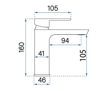 Bateria Umywalkowa Argus Tytan Niska