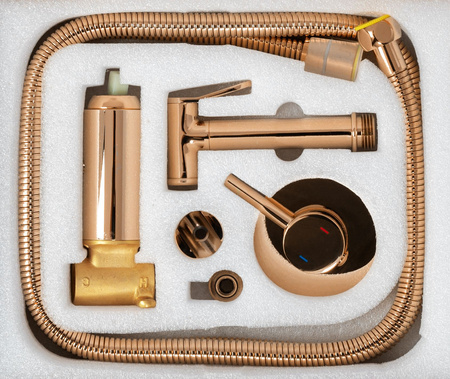 Bateria Bidetowa Lungo Loop Miedź