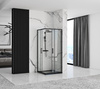 Czarna Kabina Prysznicowa Punto 90 x 90 Black