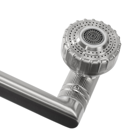 Bateria Umywalkowa Paco Nikiel Szczotkowany Inox Wysoka