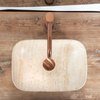 Umywalka Nablatowa Belinda Mini Travertine Matt
